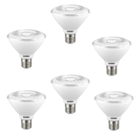 Kit 6 Lâmpada de Led Par30 9,9w 2700k Ip65 E27 Biv Taschibra Cor:2700k