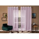 Ver imagem 2 de Cortina em Voil Liso Para Sala ou Quarto Para Varão Simples Rosa 6,00m x 2,40m