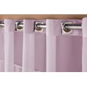 Ver imagem 3 de Cortina em Voil Liso Para Sala ou Quarto Para Varão Simples Rosa 6,00m x 2,40m