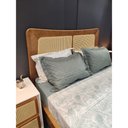 Ver imagem 2 de Cabeceira de Cama Ricco King Madeira com Palhinha Imbuia