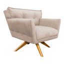 Ver imagem 2 de Poltrona Giratória Anitta Suede - D'Rossi - Bege