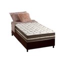 Ver imagem 1 de Cama Box Solteiro: Colchão Molas Anjos Superlastic Classic + Base CRC Suede Brown(88x188)