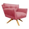 Poltrona Giratória Anitta Suede - D'Rossi - Rose - 3