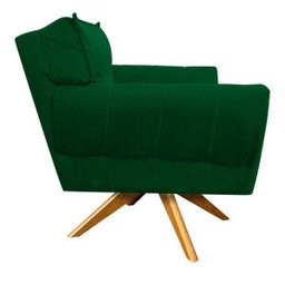 Poltrona Giratória Anitta Suede - D'Rossi - Verde - 2