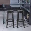 Ver imagem 2 de Conjunto 2 Banquetas em Polipropileno Shine Plus