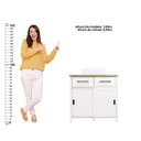 Ver imagem 4 de Gabinete Armário Banheiro Ditália 2 gav 2 Pts Com Cuba BN-03 cor:branco