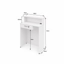 Ver imagem 5 de Balcão Caixa 82x40cm para Atendimento Recepção Comercial Gaveta com Fechadura Painel Frontal Elevado