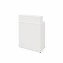 Ver imagem 4 de Balcão Caixa 82x40cm para Atendimento Recepção Comercial Gaveta com Fechadura Painel Frontal Elevado