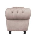 Ver imagem 3 de Sofá Retrô com Baú Grécia Namoradeira Calçadeira Suede - D'Rossi - Bege