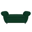 Ver imagem 3 de Sofá Retrô com Baú Grécia Namoradeira Calçadeira Suede - D'Rossi - Verde