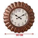 Ver imagem 4 de Relógio Parede Analógico Decorativo com Moldura Rústico 50cm