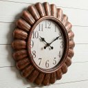 Ver imagem 1 de Relógio Parede Analógico Decorativo com Moldura Rústico 50cm