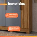 Ver imagem 5 de Guarda Roupas Casal Ripado 8 Portas 4 Gavetas Diamante Moval