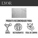 Ver imagem 3 de Jogo 6 Lugar Americano Retangular Mesa Pvc Antiderrapante Flex Cinza 45x30cm Lyor