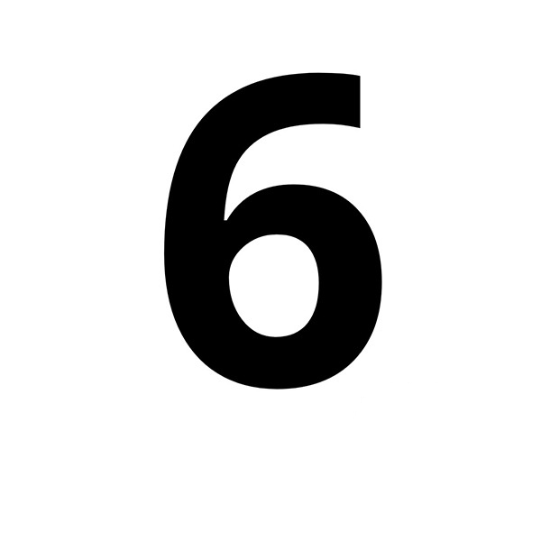 Numero Chapa 60mm Acm Preto Comfortdoor - 1