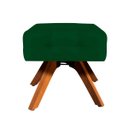 Ver imagem 3 de Kit 1 Poltrona com Puff Giratória Elisa Suede - D'Rossi - Verde