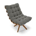 Ver imagem 1 de Poltrona Giratória Costela Suede - D'Rossi - Grafite