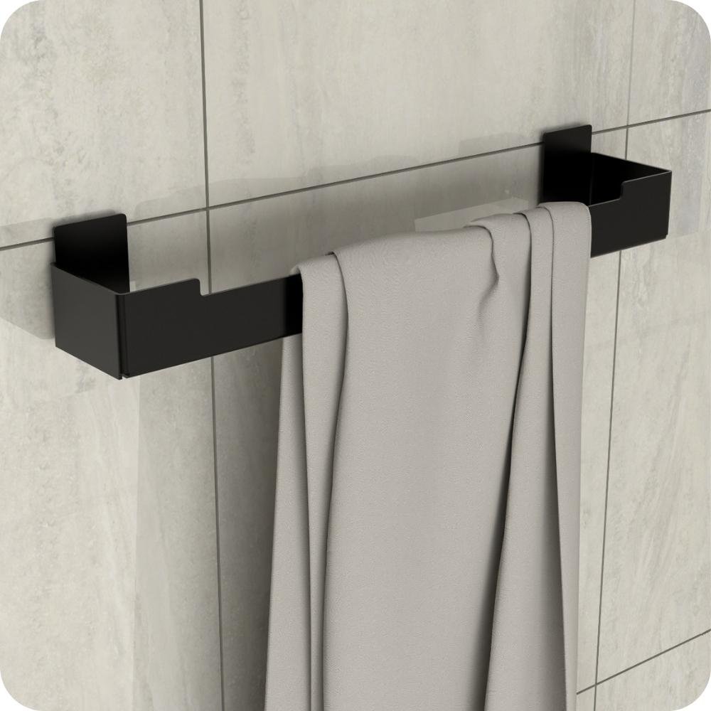 Kit Acessórios Para Banheiro Com Adesivo 7 Peças Preto ELG - 6