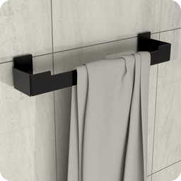 Kit Acessórios Para Banheiro Com Adesivo 7 Peças Preto ELG - 6