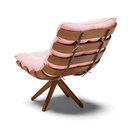 Ver imagem 5 de Poltrona Giratória Costela Suede - D'Rossi - Rosa Bebê