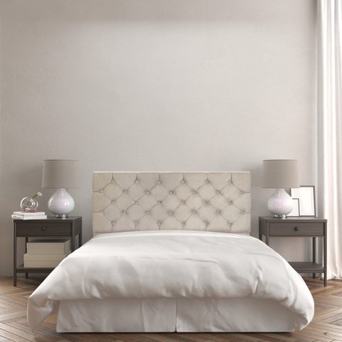 Painel Capitonê Solteiro 90cm Jade SLK Decor Painel Jade Bege