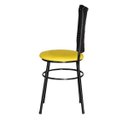 Ver imagem 4 de Kit 6 Cadeiras Pretas para Cozinha Hawai Café - Amarelo