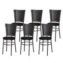 Ver imagem 1 de Kit 6 Cadeiras Pretas para Cozinha Hawai Café - Marrom