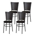Ver imagem 1 de Kit 4 Cadeiras Pretas para Cozinha Hawai Café - Marrom