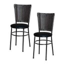 Ver imagem 1 de Kit 2 Cadeiras Preta para Cozinha Hawai Café - Preto