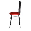 Ver imagem 4 de Kit 4 Cadeiras Pretas para Cozinha Hawai Café - Vermelho