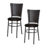 Kit 2 Cadeiras Preta para Cozinha Hawai Café - Marrom - 1