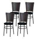 Ver imagem 1 de Kit 4 Cadeiras Pretas para Cozinha Hawai Café - Preto