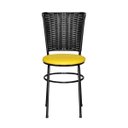 Ver imagem 3 de Kit 6 Cadeiras Pretas para Cozinha Hawai Preto - Amarelo