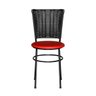 Kit 6 Cadeiras Pretas para Cozinha Hawai Preto - Vermelho - 3