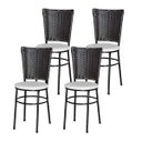 Ver imagem 1 de Kit 4 Cadeiras Pretas para Cozinha Hawai Café - Branco