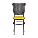 Ver imagem 3 de Kit 4 Cadeiras Pretas para Cozinha Hawai Café - Amarelo