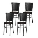 Ver imagem 1 de Kit 4 Cadeiras Pretas para Cozinha Hawai Preto - Marrom