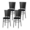 Ver imagem 1 de Kit 4 Cadeiras Pretas para Cozinha Hawai Preto - Preto