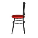 Ver imagem 4 de Kit 4 Cadeiras Pretas para Cozinha Hawai Preto - Vermelho