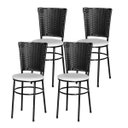 Ver imagem 1 de Kit 4 Cadeiras Pretas para Cozinha Hawai Preto - Branco