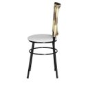 Ver imagem 4 de Kit 6 Cadeiras Pretas para Cozinha Hawai Cappuccino Premium - Branco