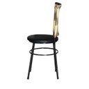 Ver imagem 4 de Kit 6 Cadeiras Pretas para Cozinha Hawai Cappuccino Premium - Preto