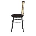 Ver imagem 4 de Kit 6 Cadeiras Pretas para Cozinha Hawai Cappuccino Premium - Marrom