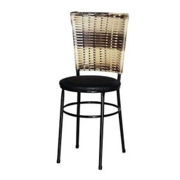 Kit 4 Cadeiras Pretas para Cozinha Hawai Cappuccino Premium - Preto - 2