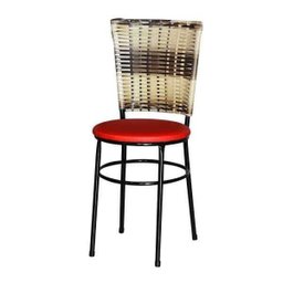 Kit 4 Cadeiras Pretas para Cozinha Hawai Cappuccino Premium - Vermelho - 2