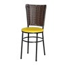 Kit 6 Cadeiras Pretas para Cozinha Hawai Cappuccino - Amarelo - 2