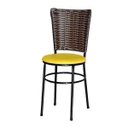 Ver imagem 2 de Kit 6 Cadeiras Pretas para Cozinha Hawai Cappuccino - Amarelo