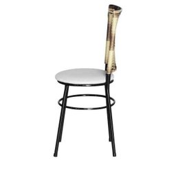 Kit 4 Cadeiras Pretas para Cozinha Hawai Cappuccino Premium - Branco - 4
