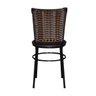 Kit 6 Cadeiras Pretas para Cozinha Hawai Cappuccino - Marrom - 5