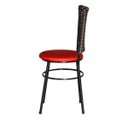 Ver imagem 4 de Kit 6 Cadeiras Pretas para Cozinha Hawai Cappuccino - Vermelho